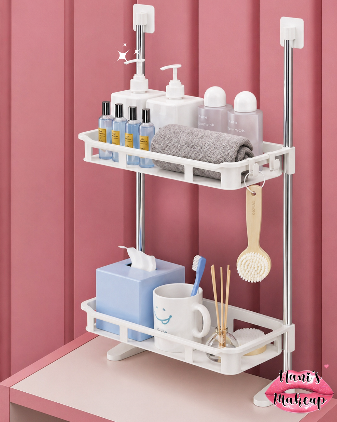 Organizador Para Baño Estante Multiusos 2 Niveles