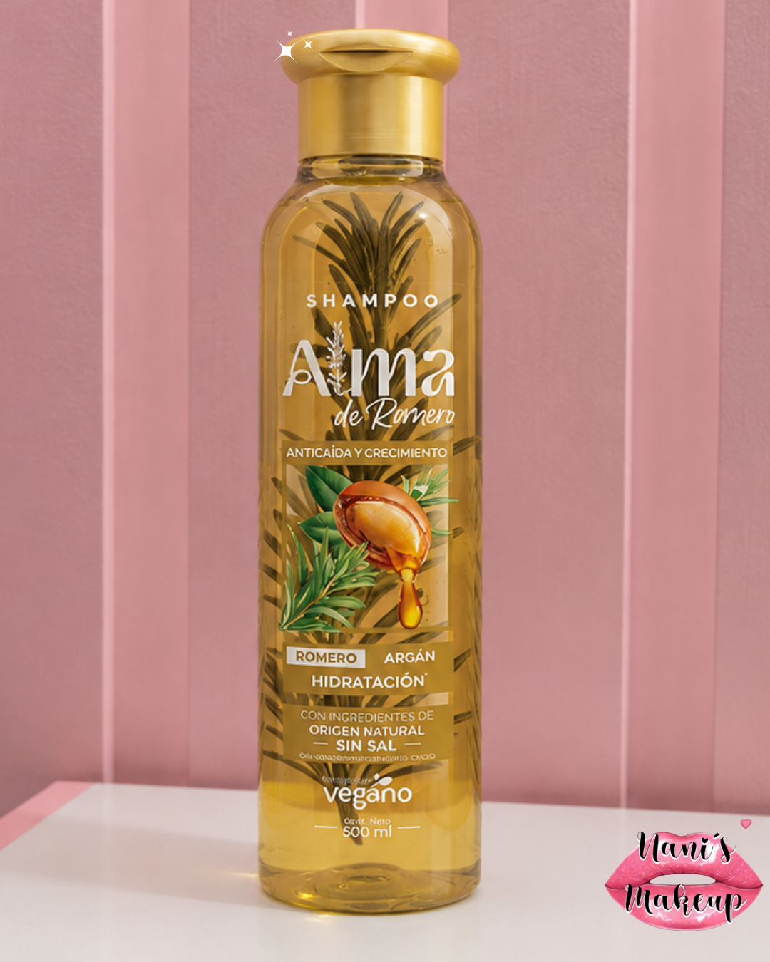 Shampoo Alma de Romero | Cebolla, Aceite de Argán, Sábila y Aguacate