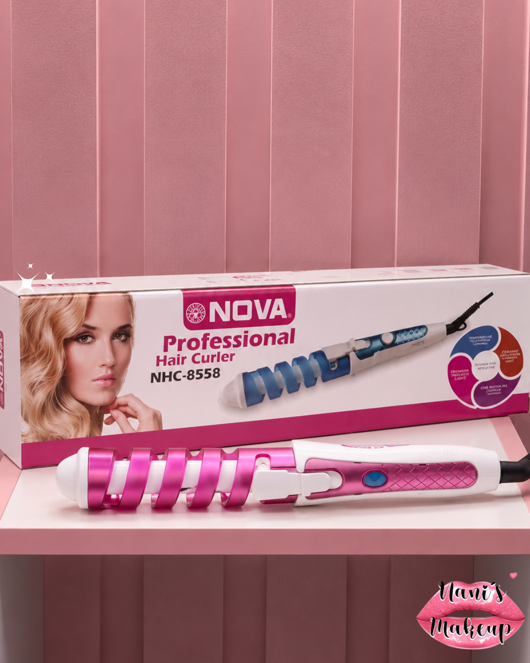 Rizador Ondulador Para El Cabello Profesional Rizos Nova