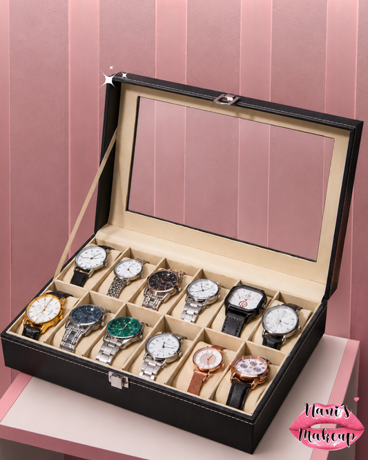 Caja Organizadora de Relojes con Almohadas