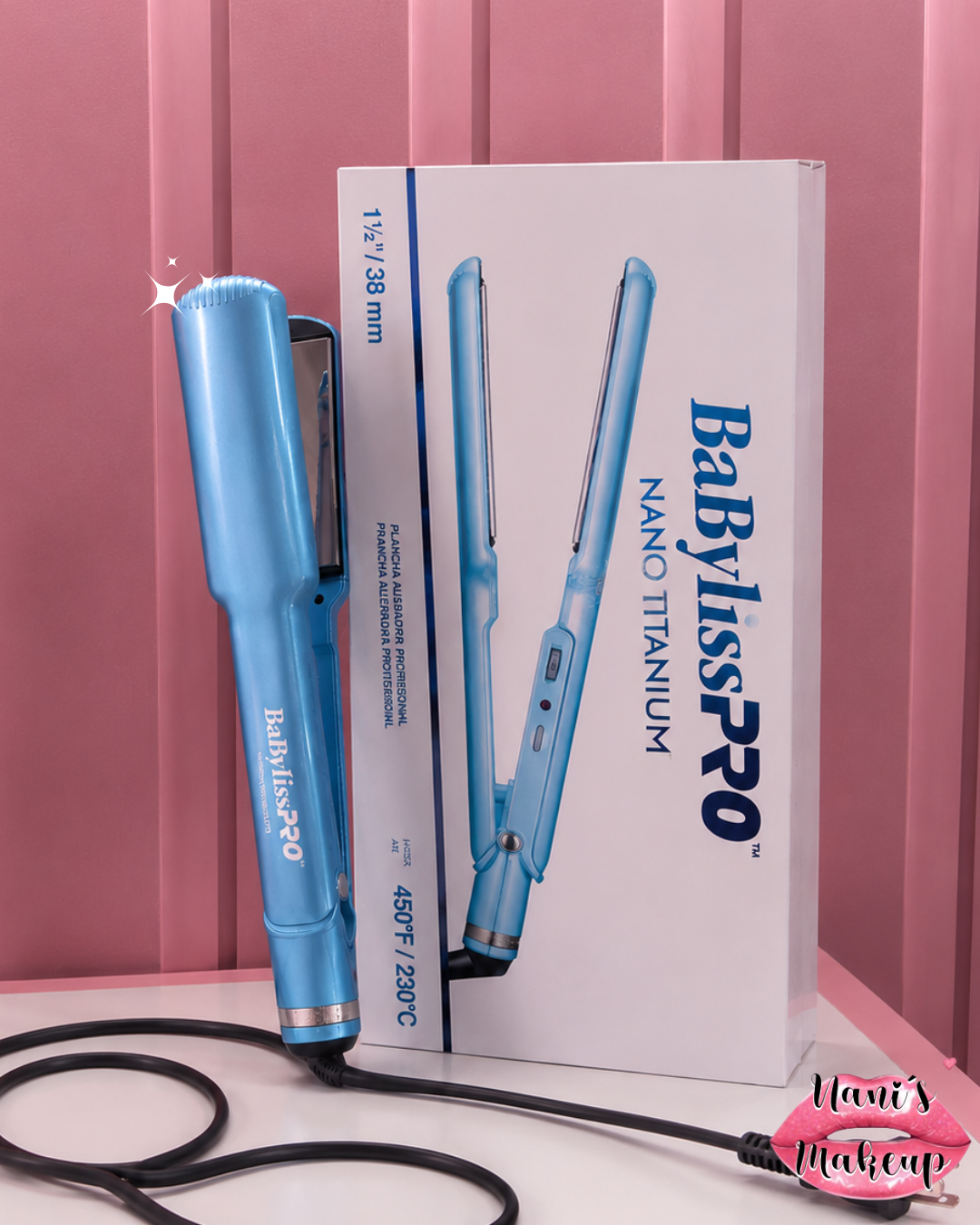 Plancha Babyliss Pro Nano Titanium Placa Ancha ORIGINAL