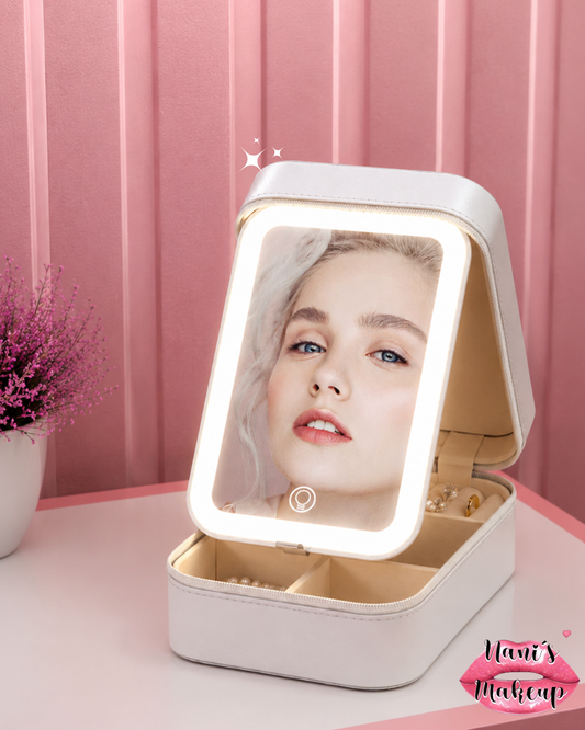 Espejo LED Porta Maquillaje Vanity BOX