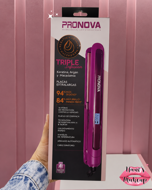 Plancha Alisadora Triple Infusión ProNova