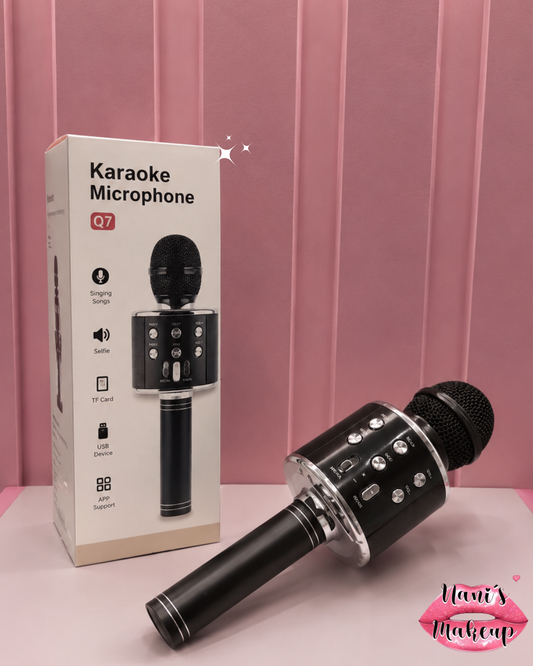 Micrófono con Bocina y Luz para Karaoke