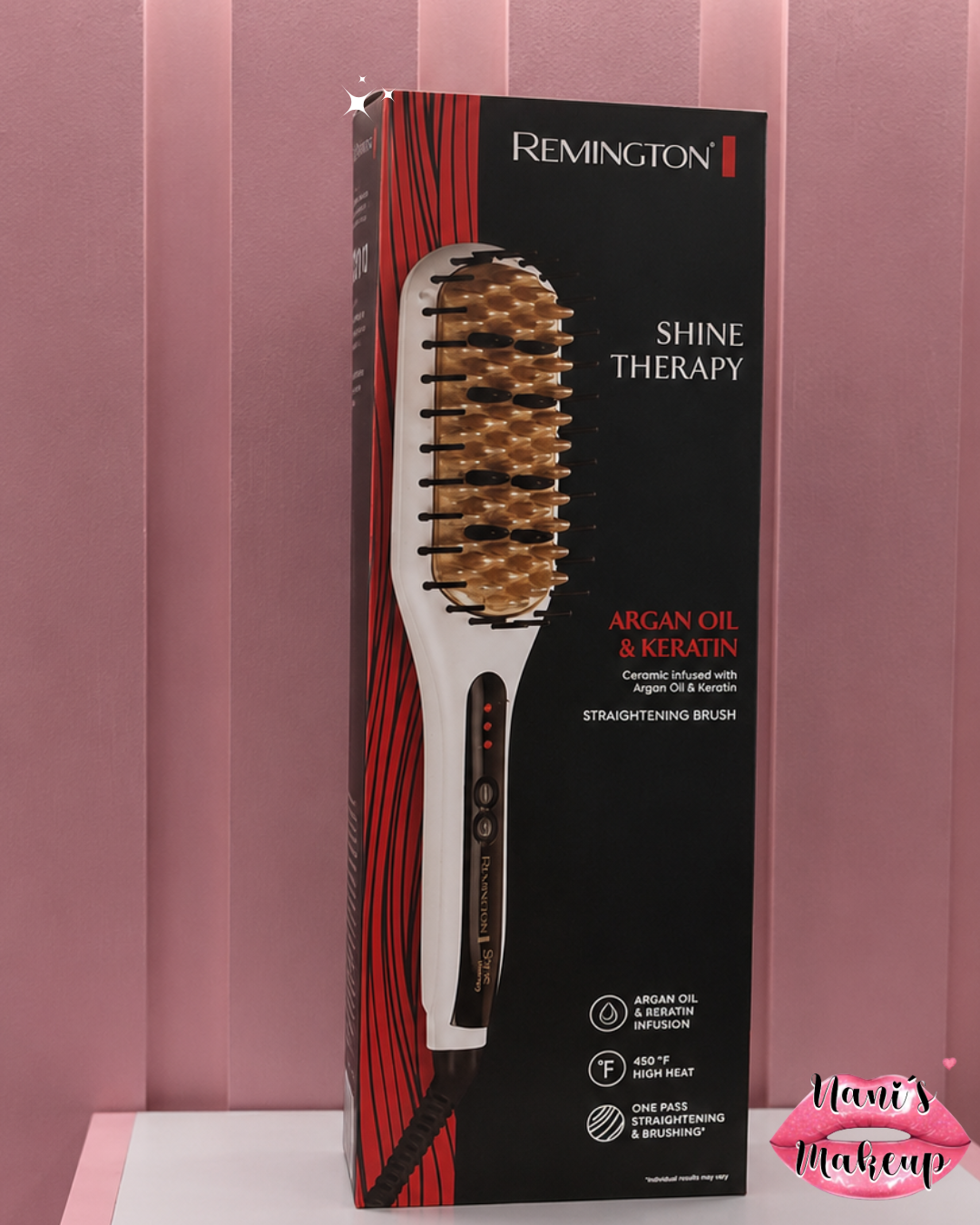 Cepillo Alisador Térmico Remington Shine Therapy™ CB7400 Original ✨