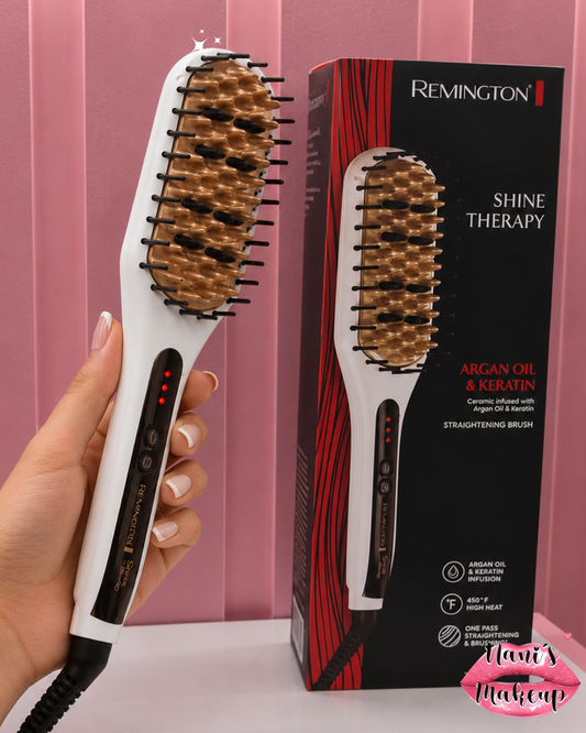 Cepillo Alisador Térmico Remington Shine Therapy™ CB7400 Original ✨