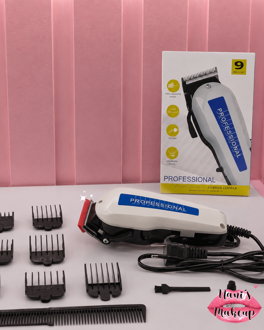 Máquina de Peluquería Profesional 9 Piezas ✨