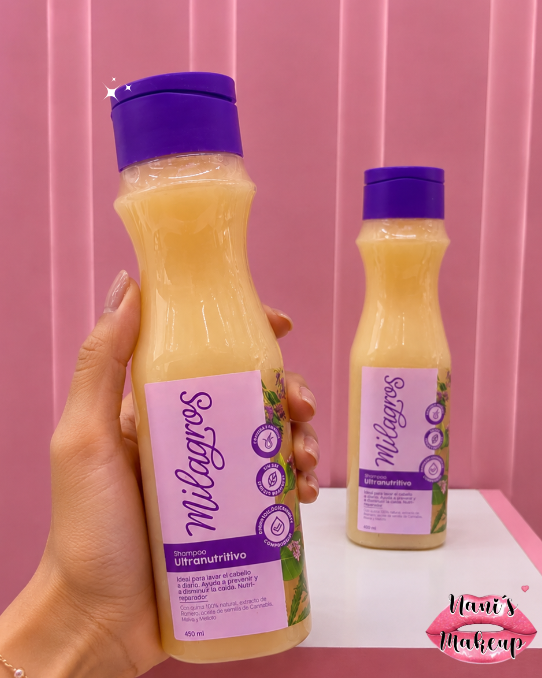 Shampoo Ultranutritivo Premium Milagros 450 ml