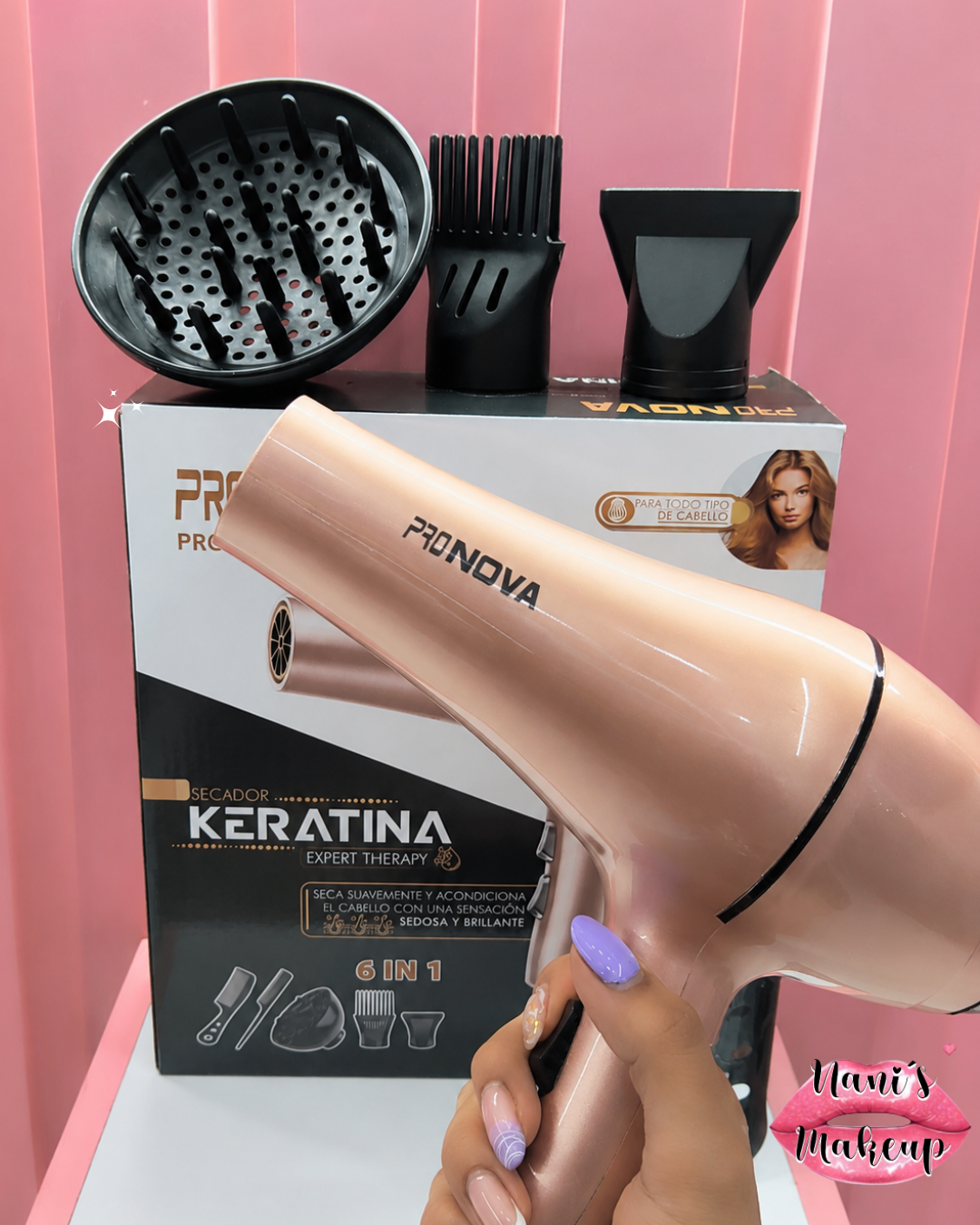 Secador De Cabello Profesional PRONOVA PRO-6322 6 En 1