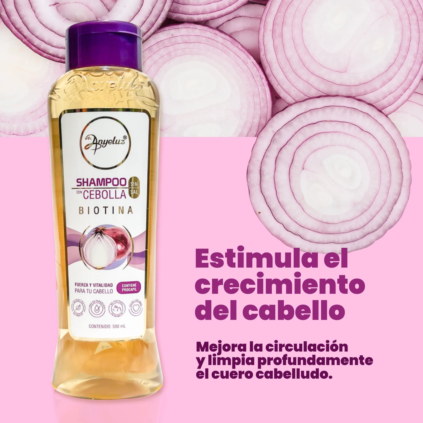 Shampoo de Cebolla Anyeluz