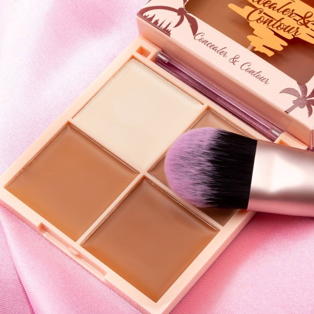 Paleta De Corrector De Ojeras y Contornos 4 Tonos Engol