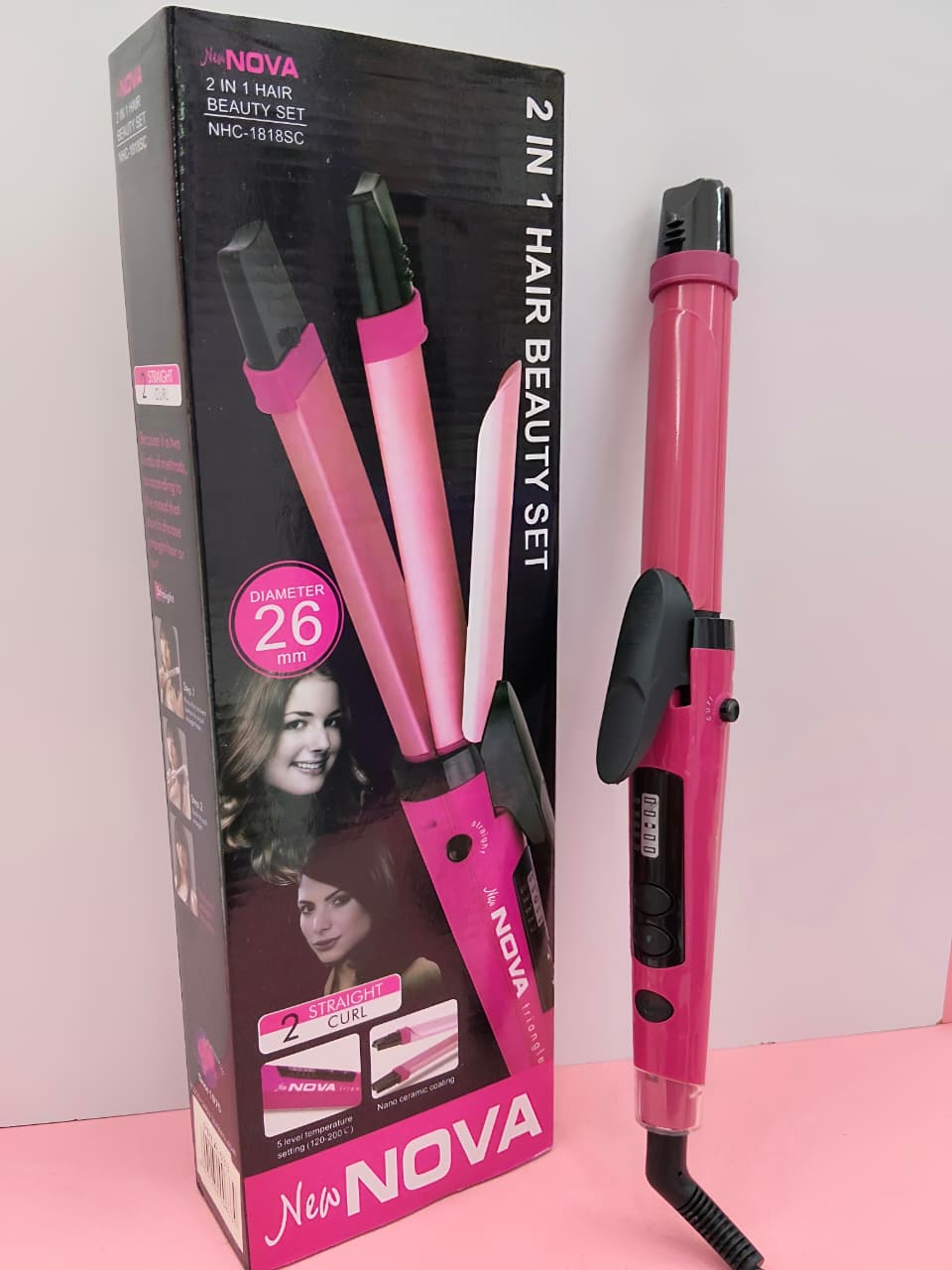 Pinza Plancha 2 en 1 Nova – Alisa y Riza con Estilo Profesional