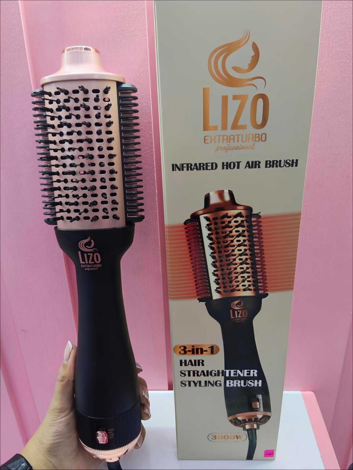 Cepillo Secador 3 en 1 Profesional Lizo Extraturbo con Infrarrojo – 3000 W