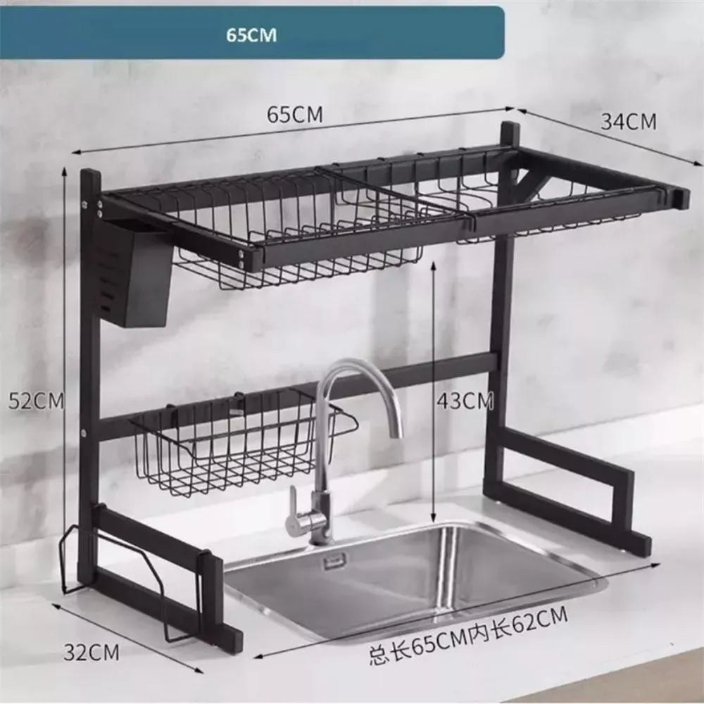 Escurridor De Loza Organizador Platos Utensilios Cocina 65Cm