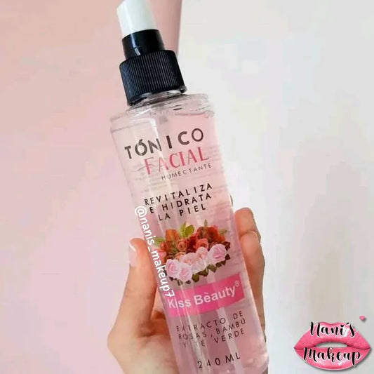 Tónico Facial Rosas, Bambu y Té Verde Kiss Beauty