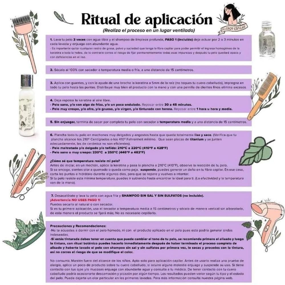 Keratina Organica Ritual Botánico de 250ml