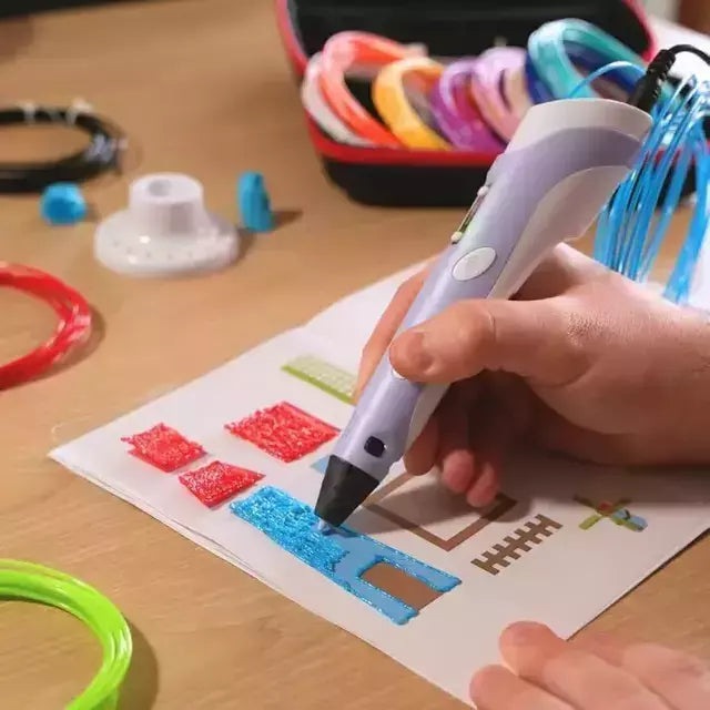 Lapiz 3D con filamentos incluidos Lapiz Impresora 3D con cable y fuente