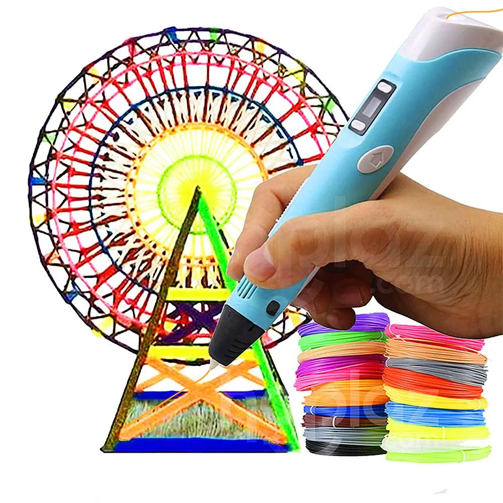 Lapiz 3D con filamentos incluidos Lapiz Impresora 3D con cable y fuente