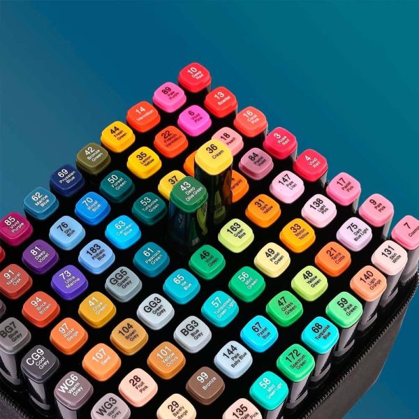 Kit de 80 Marcadores Doble Punta