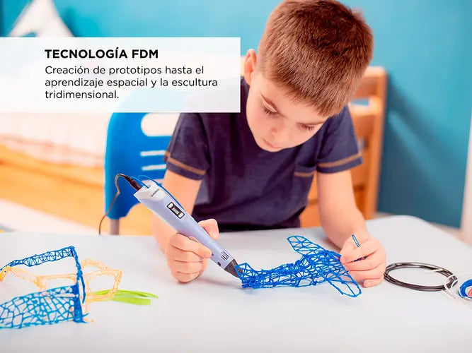 Lapiz 3D con filamentos incluidos Lapiz Impresora 3D con cable y fuente