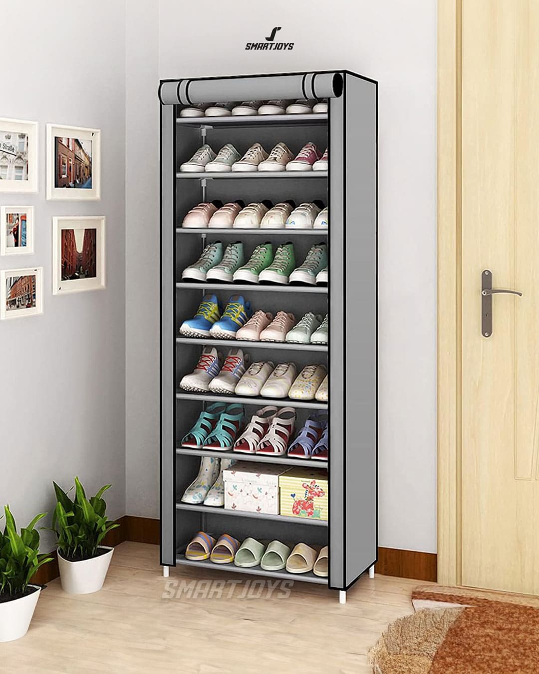 Zapatero Organizador De 10 Niveles Tela