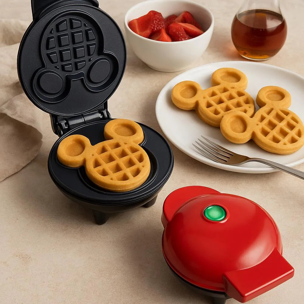 Mini Wafles Antiadherente Figura Mickey Mouse